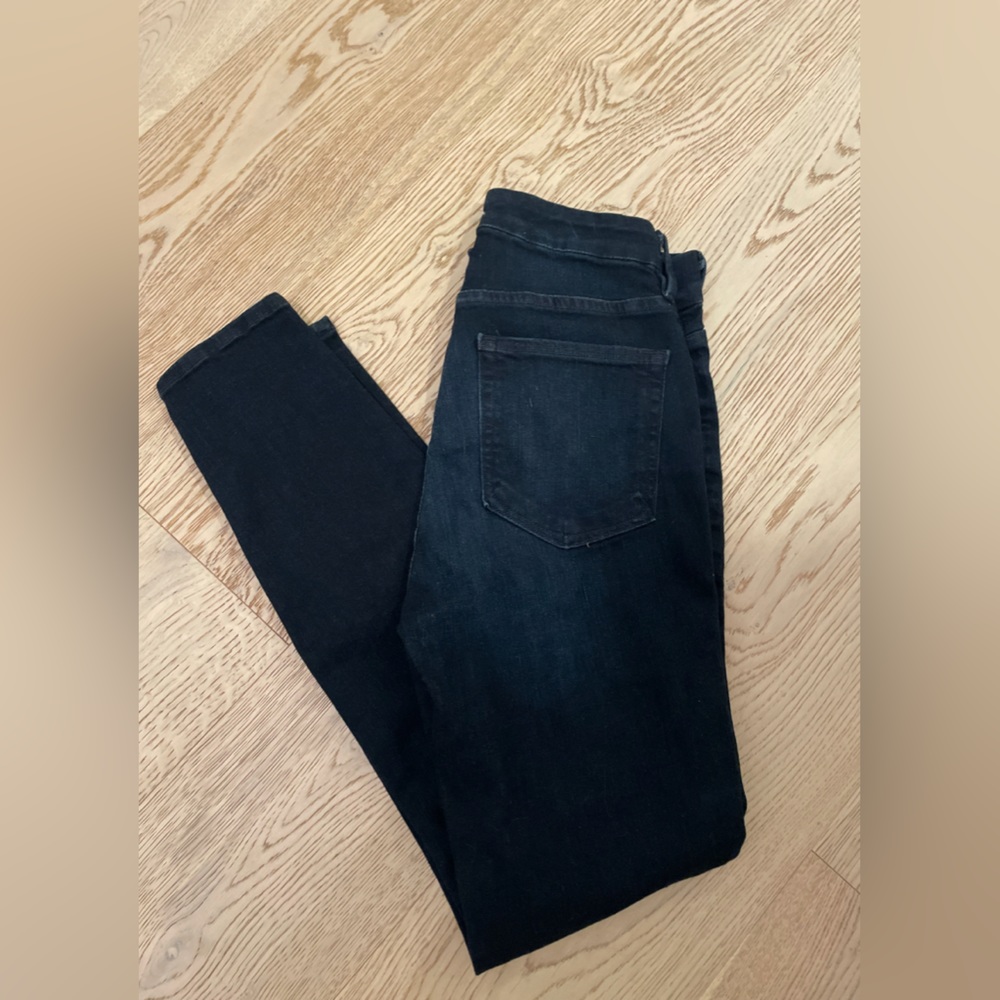 Good American Good Legs Skinny Jeans High Rise Dark Blue Wash size 6/28
